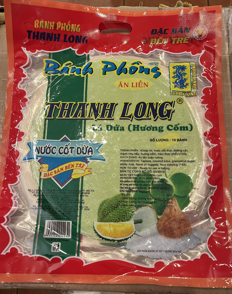 Bánh Phồng Ăn Liền Nước Cốt Dừa